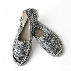 Sanuk Vagabond ST Artesano Slip On Shoes – Men’s 11 Boho Tribal Sidewalk Surfers